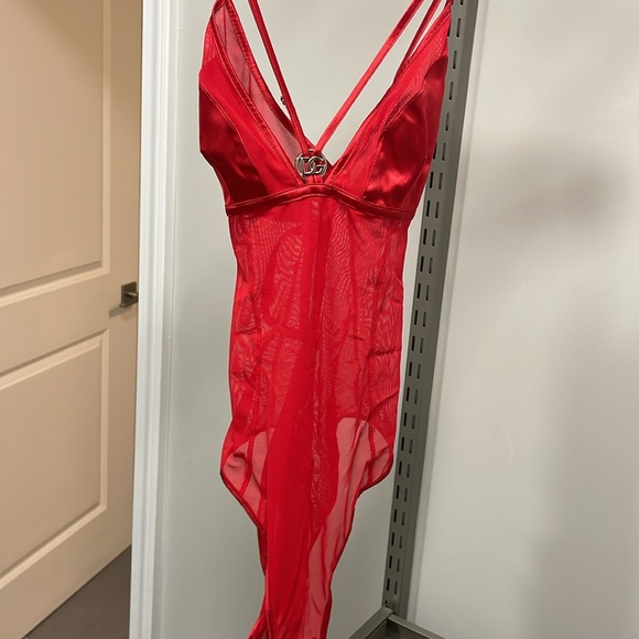 NWT Dolce & Gabbana Very Dark Red sheer lingerie set ♥️ - Picture 3 of 10